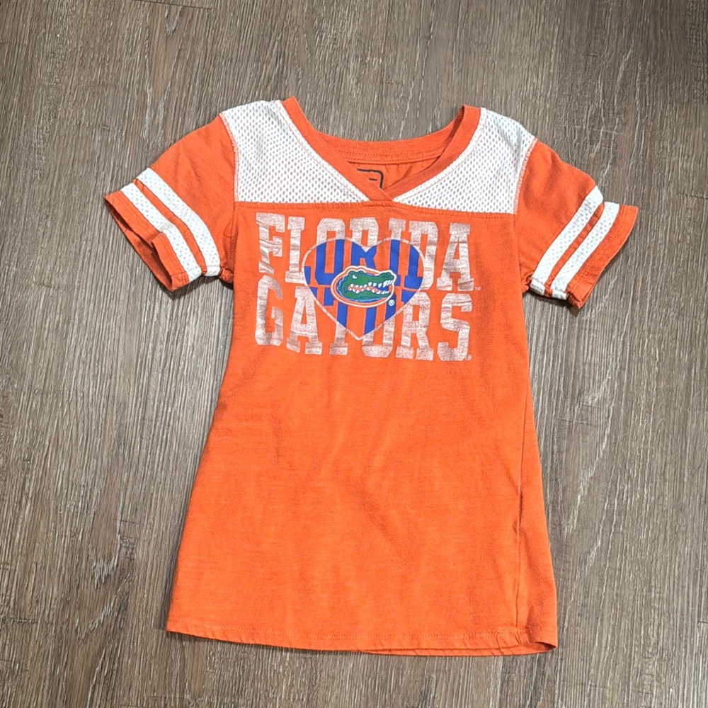 Pro Edge Orange and White Athletic Tee
